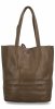 Torebka Damska Shopper Bag z Kosmetyczką firmy Herisson 15R355 Ciemno Ziemista
